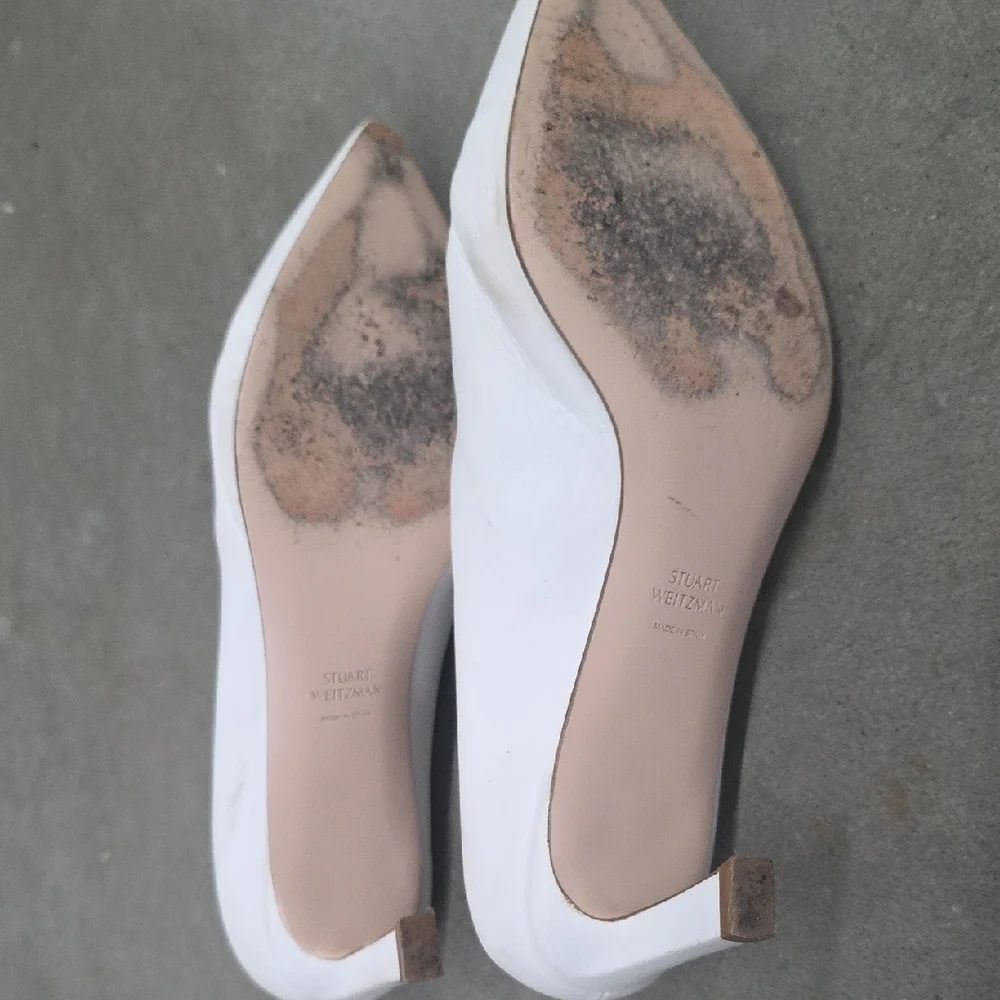 Stuart Weitzman Elegant White Women's Shoes - Picture 12 of 13